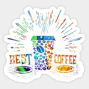 one of this best coffee in this world art Sticker